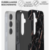 Coque arrière Burga Tough pour Samsung Galaxy S24 - Rose Gold Marble 2