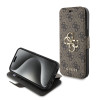 Coque portefeuille Guess 4G Big Metal Logo pour Apple iPhone 15 - Marron 0