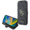 Coque portefeuille Guess 4G Big Metal Logo pour Apple iPhone 16 - Noir 0