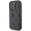 Coque portefeuille Guess 4G Big Metal Logo pour Apple iPhone 16 Pro Max - Noir 3