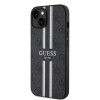 Coque arrière rigide Guess 4G Printed Stripes avec MagSafe pour Apple iPhone 15 - Noir 3