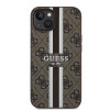 Coque arrière rigide Guess 4G Printed Stripes avec MagSafe pour Apple iPhone 15 - Marron 1