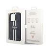 Coque arrière rigide Guess 4G Printed Stripes avec MagSafe pour Apple iPhone 15 Pro Max - Noir 5