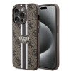 Coque arrière rigide Guess 4G Printed Stripes avec MagSafe pour Apple iPhone 15 Pro Max - Marron 0