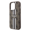 Coque arrière rigide Guess 4G Printed Stripes avec MagSafe pour Apple iPhone 15 Pro Max - Marron 3