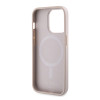 Coque arrière rigide Guess 4G Printed Stripes avec MagSafe pour Apple iPhone 15 Pro Max - Rose 4