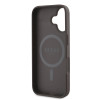 Coque arrière rigide Guess 4G Printed Stripes avec MagSafe pour Apple iPhone 16 Plus - Marron 5