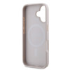 Coque arrière rigide Guess 4G Printed Stripes avec MagSafe pour Apple iPhone 16 Plus - Rose 5