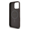 Coque arrière rigide Guess 4G Printed Stripes avec MagSafe pour Apple iPhone 16 Pro Max - Marron 5