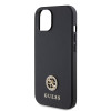 Coque arrière rigide Guess 4G Strass Metal Logo pour Apple iPhone 15 - Noir 3