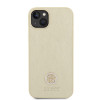 Coque arrière rigide Guess 4G Strass Metal Logo pour Apple iPhone 15 - Or 2