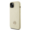 Coque arrière rigide Guess 4G Strass Metal Logo pour Apple iPhone 15 - Or 4
