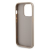 Coque arrière rigide Guess 4G Strass Metal Logo pour Apple iPhone 15 Pro - Or 4