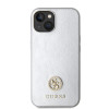 Coque arrière rigide Guess 4G Strass Metal Logo pour Apple iPhone 15 - Argent 2