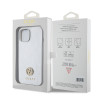 Coque arrière rigide Guess 4G Strass Metal Logo pour Apple iPhone 15 - Argent 6