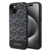 Coque arrière rigide Guess GCube Stripes avec MagSafe pour Apple iPhone 15 - Noir 0