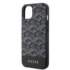 Coque arrière rigide Guess GCube Stripes avec MagSafe pour Apple iPhone 15 - Noir 3
