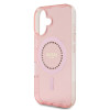 Coque arrière Guess IML Rhinestones avec MagSafe pour Apple iPhone 16 - Rose 4