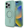 Coque arrière Guess IML Rhinestones avec MagSafe pour Apple iPhone 16 Pro - Vert 0