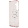 Coque arrière Guess IML Rhinestones avec MagSafe pour Samsung Galaxy S25 - Rose 5
