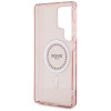 Coque arrière Guess IML Rhinestones avec MagSafe pour Samsung Galaxy S25 Ultra - Rose 4