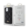 Coque arrière Guess Quilted Puffed Metal Logo pour Apple iPhone 15 - Noir 5