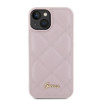 Coque arrière Guess Quilted Puffed Metal Logo pour Apple iPhone 15 - Rose 1