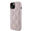 Coque arrière Guess Quilted Puffed Metal Logo pour Apple iPhone 15 - Rose 2