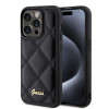 Coque arrière Guess Quilted Puffed Metal Logo pour Apple iPhone 15 Pro - Noir 0