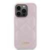 Coque arrière Guess Quilted Puffed Metal Logo pour Apple iPhone 15 Pro Max - Rose 1
