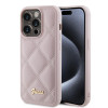Coque arrière Guess Quilted Puffed Metal Logo pour Apple iPhone 15 Pro Max - Rose 0