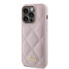 Coque arrière Guess Quilted Puffed Metal Logo pour Apple iPhone 15 Pro Max - Rose 2