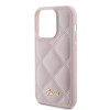 Coque arrière Guess Quilted Puffed Metal Logo pour Apple iPhone 15 Pro Max - Rose 4