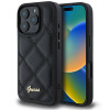 Coque arrière Guess Quilted Puffed Metal Logo pour Apple iPhone 16 Pro - Noir 0