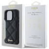Coque arrière Guess Quilted Puffed Metal Logo pour Apple iPhone 16 Pro Max - Noir 4
