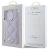 Coque arrière Guess Quilted Puffed Metal Logo pour Apple iPhone 16 Pro Max - Violet 6