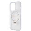 Coque arrière Guess Ring Stand Script Glitter avec MagSafe pour Apple iPhone 15 Pro - Transparent 4