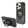 Coque arrière Guess Ring Stand Script Glitter avec MagSafe pour Apple iPhone 15 Pro Max - Noir 0