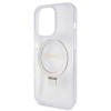 Coque arrière Guess Ring Stand Script Glitter avec MagSafe pour Apple iPhone 15 Pro Max - Transparent 3