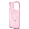 Coque arrière Guess Ring Stand Script Glitter avec MagSafe pour Apple iPhone 15 Pro Max - Rose 5