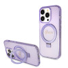 Coque arrière Guess Ring Stand Script Glitter avec MagSafe pour Apple iPhone 15 Pro Max - Violet 0