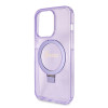 Coque arrière Guess Ring Stand Script Glitter avec MagSafe pour Apple iPhone 15 Pro - Violet 4