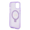 Coque arrière Guess Ring Stand Script Glitter avec MagSafe pour Apple iPhone 15 - Violet 5