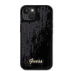 Coque arrière Guess Sequin Script Metal pour Apple iPhone 15 - Noir 1