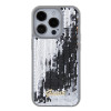 Coque arrière Guess Sequin Script Metal pour Apple iPhone 15 Pro Max - Argent 2