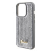 Coque arrière Guess Sequin Script Metal pour Apple iPhone 15 Pro Max - Argent 4
