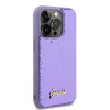 Coque arrière Guess Sequin Script Metal pour Apple iPhone 15 Pro - Violet 2