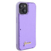 Coque arrière Guess Sequin Script Metal pour Apple iPhone 15 - Violet 2