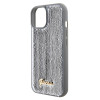Coque arrière Guess Sequin Script Metal pour Apple iPhone 15 - Argent 2
