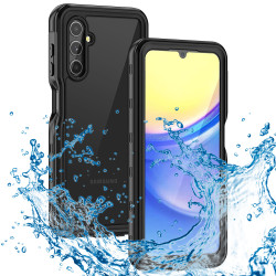 Coque étanche Shellbox Waterproof IP68 pour Samsung Galaxy A15 4G/5G - Noir